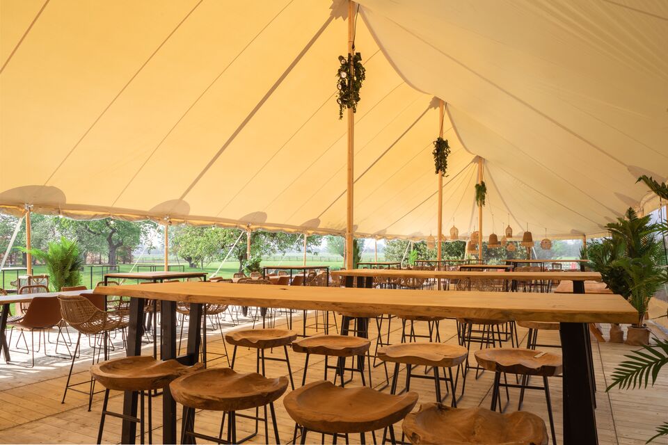 Sailclothtent - silhouettent huren - trouwtent - stretched.be