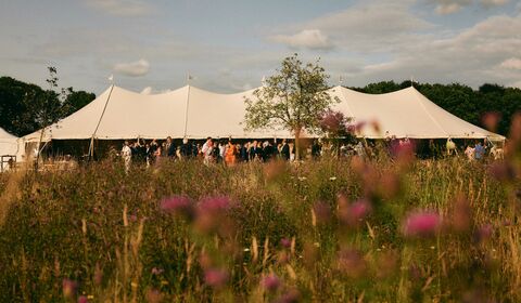 Sailcloth silhouette tent huren I organic tent I Stretched.be